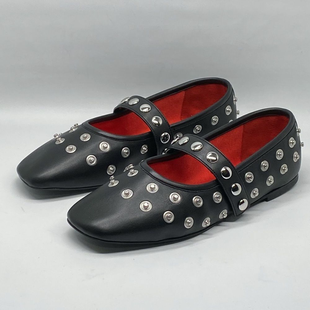 Stella McCartney Ryder Studded Ballet Flats size 37.5 - Picture 3 of 13